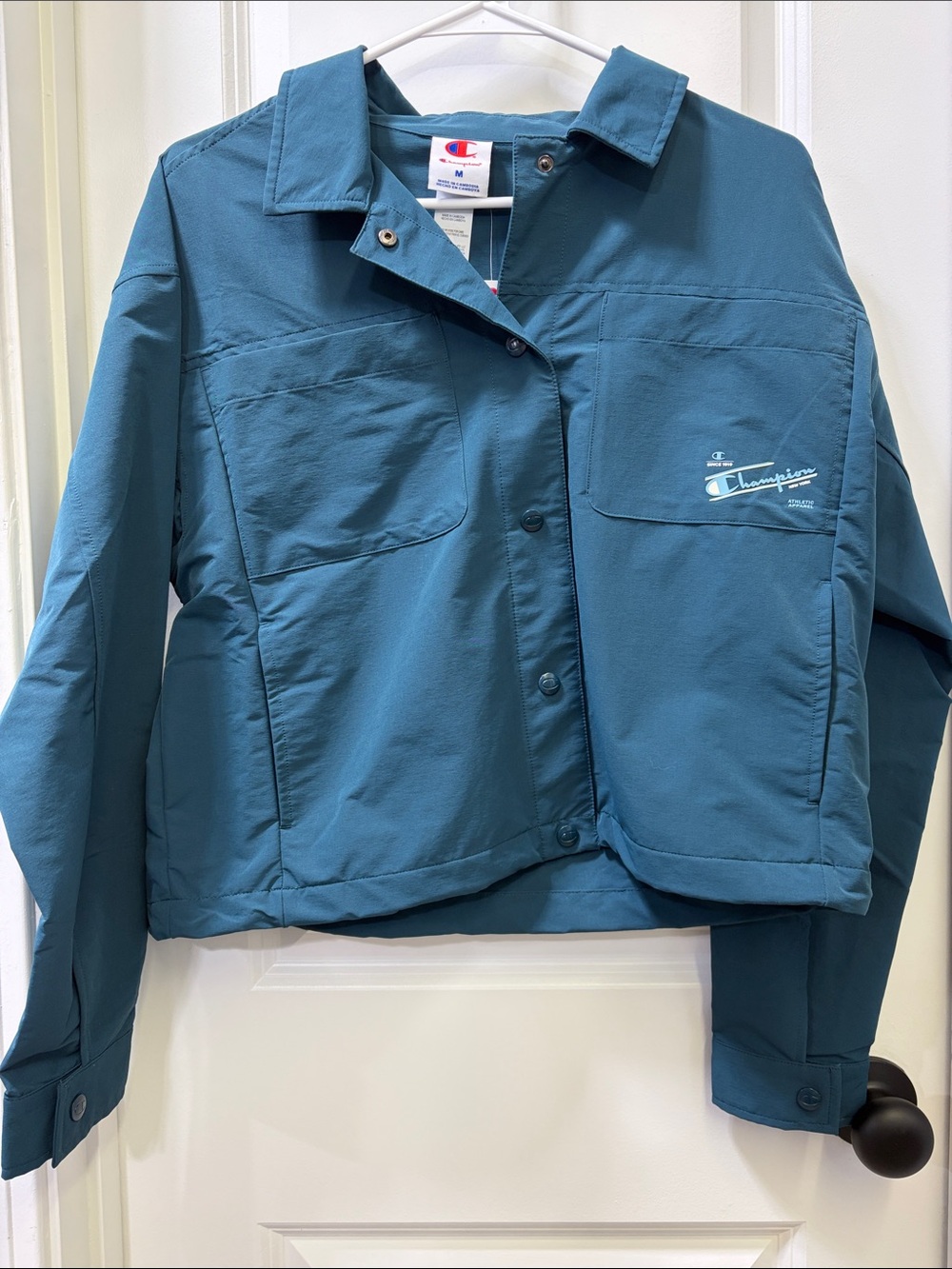 Champion Teal Jacket with Chest Pockets